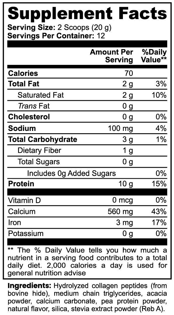 Collagen Creamer (Vanilla)
